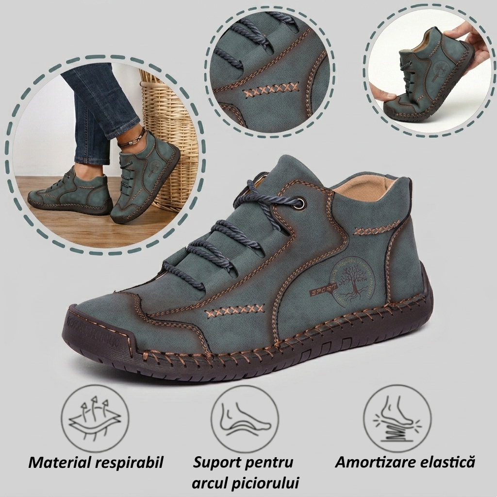 ⏰Reducere de 50% astăzi – Nu ratați ocazia!🐂Pantofi ortopedici din piele de vacă pentru bărbați, impermeabili și antiderapanti,🦶care ameliorează durerile de picioare.