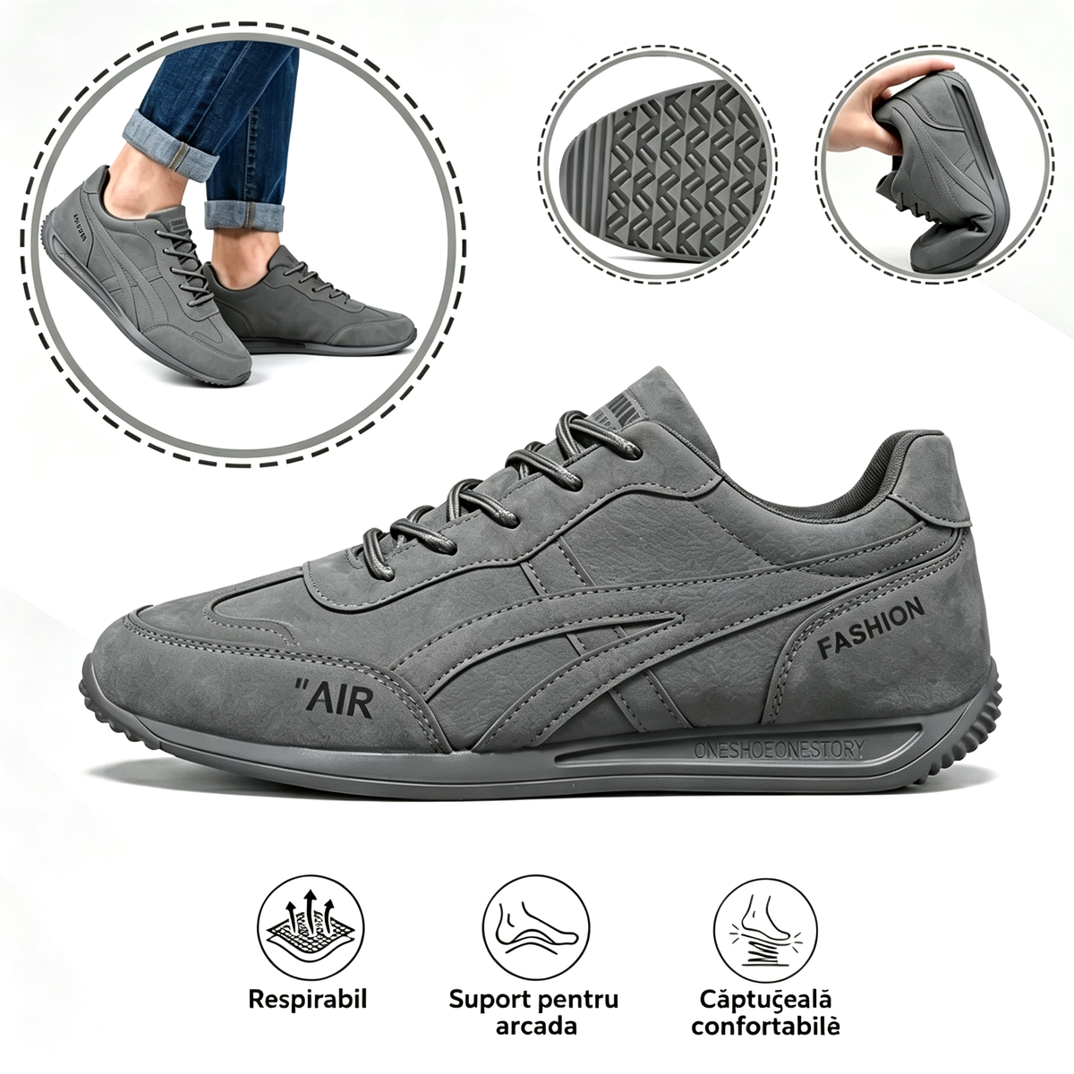 🔥 Oferta specială de astăzi cu o ușurare de 289 lei🎁Pantofi ortopedici de mers pentru bărbați ✅ Respirabili și antiderapanți - Spune adio durerilor de picioare și bucură‑te de confort pe tot parcursul zilei!