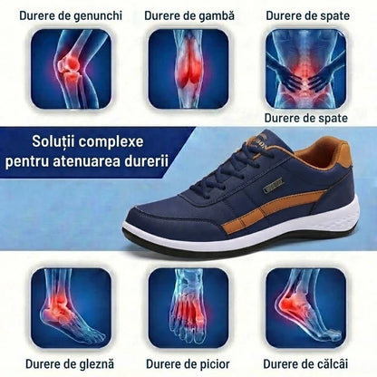 🎁Ultima zi pentru o reducere de 50%, nu ratați! ⏰Fabricate din piele de vițel australiană🐂Suport pentru picioare - ameliorează durerea de picioare✅Cusute manual, impermeabile și antiderapante