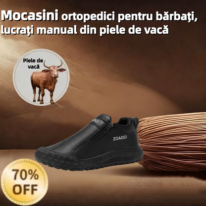 🎁Ultima zi pentru o reducere de 50%, nu ratați! ⏰Fabricate din piele de vițel australiană🐂Suport pentru picioare - ameliorează durerea de picioare✅Cusute manual, impermeabile și antiderapante