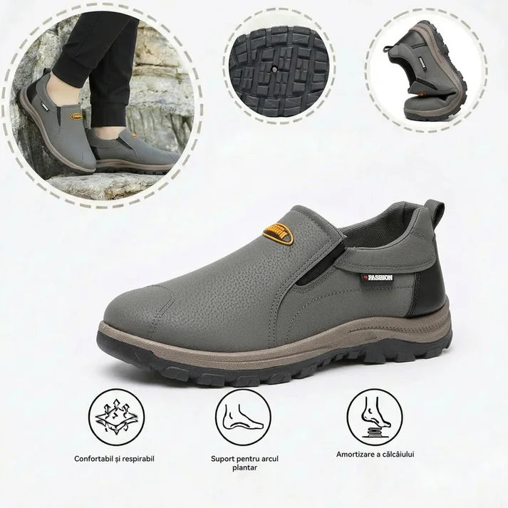 🎁Ultima zi pentru o reducere de 50%, nu ratați! ⏰Fabricate din piele de vițel australiană🐂Suport pentru picioare - ameliorează durerea de picioare✅Cusute manual, impermeabile și antiderapante