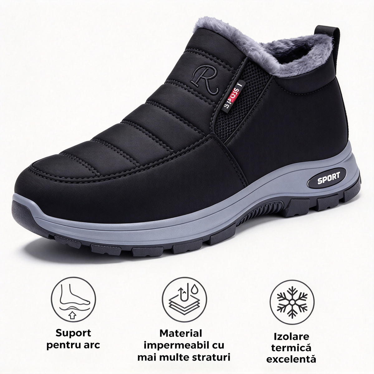 🎉Oferta specială de astăzi: 50% reducere – Nu ratați! ⏰Încălțăminte ortopedică ergonomică de iarnă pentru ameliorarea durerilor de picioare, genunchi și spate – Unisex