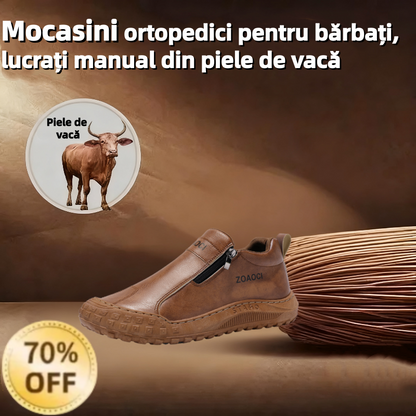 🎁Ultima zi pentru o reducere de 50%, nu ratați! ⏰Fabricate din piele de vițel australiană🐂Suport pentru picioare - ameliorează durerea de picioare✅Cusute manual, impermeabile și antiderapante