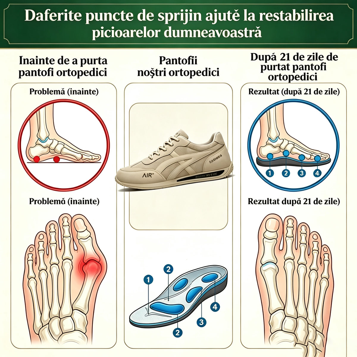 🔥 Oferta specială de astăzi cu o ușurare de 289 lei🎁Pantofi ortopedici de mers pentru bărbați ✅ Respirabili și antiderapanți - Spune adio durerilor de picioare și bucură‑te de confort pe tot parcursul zilei!