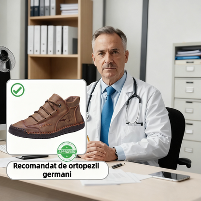 ⏰Reducere de 50% astăzi – Nu ratați ocazia!🐂Pantofi ortopedici din piele de vacă pentru bărbați, impermeabili și antiderapanti,🦶care ameliorează durerile de picioare.