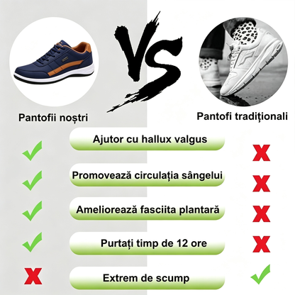 【🎁 50% reducere astăzi - nu o ratați】Pantofi ortopedici cu design ergonomic - scăpați de durerile de picioare
