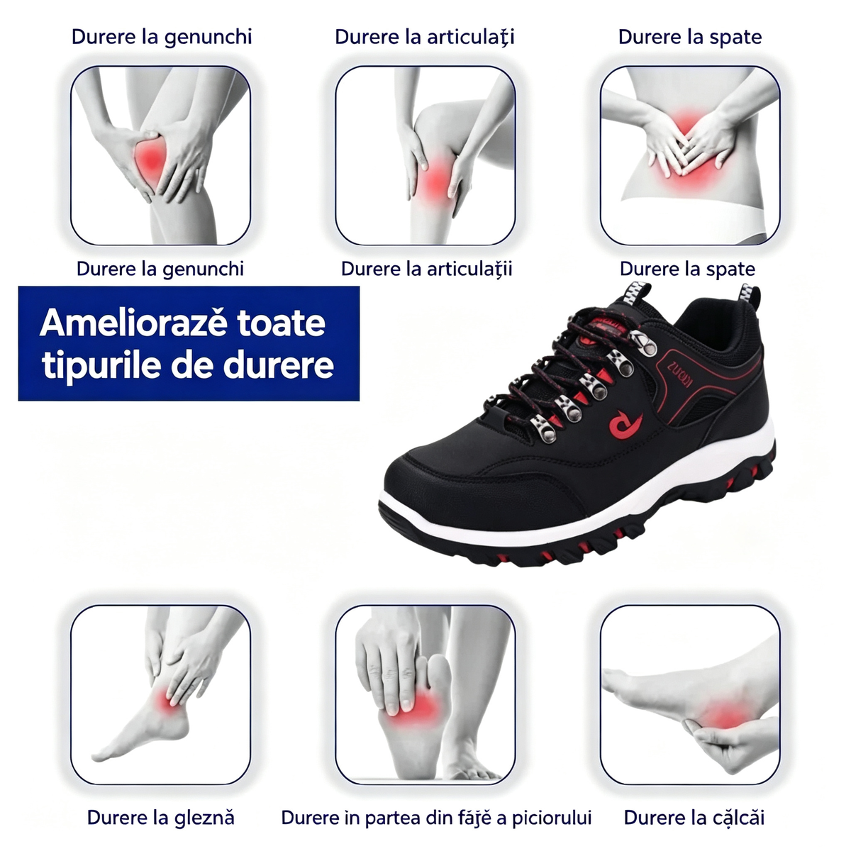 ⏰Feshcove® |Produs nou pe piață, la jumătate de preț pentru o perioadă limitată. Design ergonomic, amortizare excelentă și corectare a mersului.
