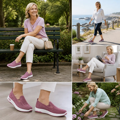 [⏰50% reducere astăzi - nu o ratați]🎉Au sosit noile pantofi de plimbare pentru femei! 👟Tălpi din spumă cu memorie🚶‍♂️ Mers fără durere | Susținere ortopedică + Confort maxim
