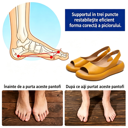 ⏰Ultima zi cu reducere de 50% - Nu rata ocazia!✅️Sandale confortabile cu suport pentru bolta plantară - Design ergonomic