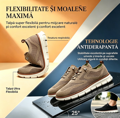 🔥 Oferta specială de azi: 50% reducere! ⏰ Mocasini respirabili și antiderapanți! Cu suport pentru bolta plantară și talpă intermediară amortizată, spune adio durerilor de picioare.