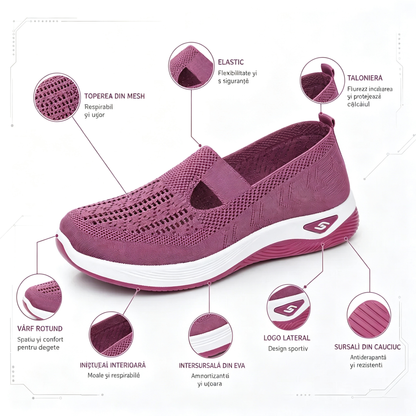 [⏰50% reducere astăzi - nu o ratați]🎉Au sosit noile pantofi de plimbare pentru femei! 👟Tălpi din spumă cu memorie🚶‍♂️ Mers fără durere | Susținere ortopedică + Confort maxim