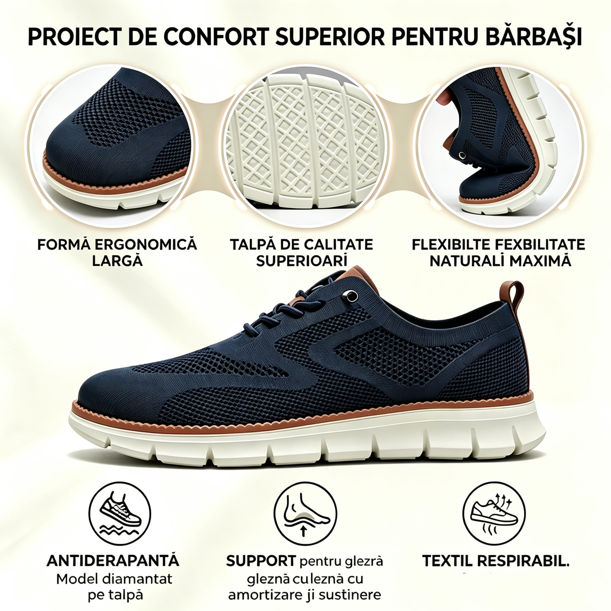 🔥 Oferta specială de azi: 50% reducere! ⏰ Mocasini respirabili și antiderapanți! Cu suport pentru bolta plantară și talpă intermediară amortizată, spune adio durerilor de picioare.