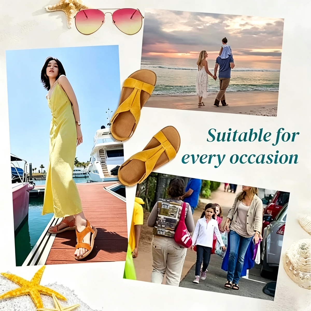 🎁Ultima zi la jumătate de preț, nu ratați|Sandale ortopedice cu design ergonomic și suport pentru bolta plantară✅️ pentru mers fără durere👞