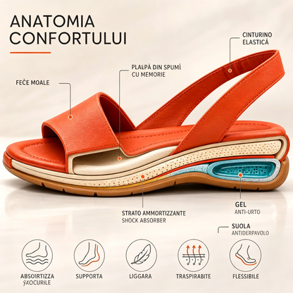 ⏰Ultima zi cu reducere de 50% - Nu rata ocazia!✅️Sandale confortabile cu suport pentru bolta plantară - Design ergonomic