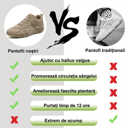[⏰Timp limitat 50% reducere - de neratat] Pantofi ortopedici cu design ergonomic - piele de inalta calitate + cusaturi de mana 👞