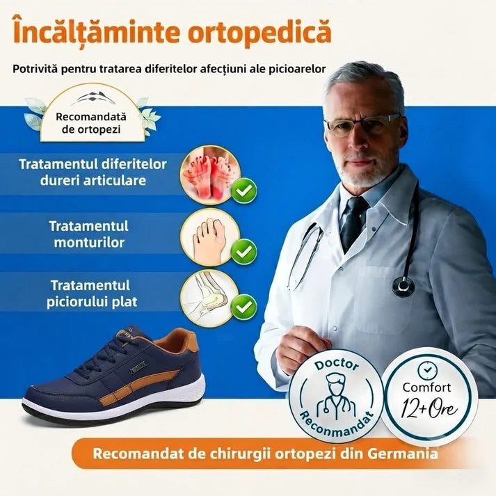 🎁Ultima zi pentru o reducere de 50%, nu ratați! ⏰Fabricate din piele de vițel australiană🐂Suport pentru picioare - ameliorează durerea de picioare✅Cusute manual, impermeabile și antiderapante