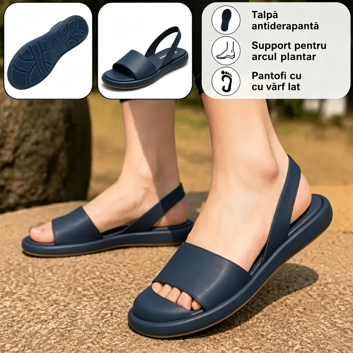 ⏰Ultima zi cu reducere de 50% - Nu rata ocazia!✅️Sandale confortabile cu suport pentru bolta plantară - Design ergonomic