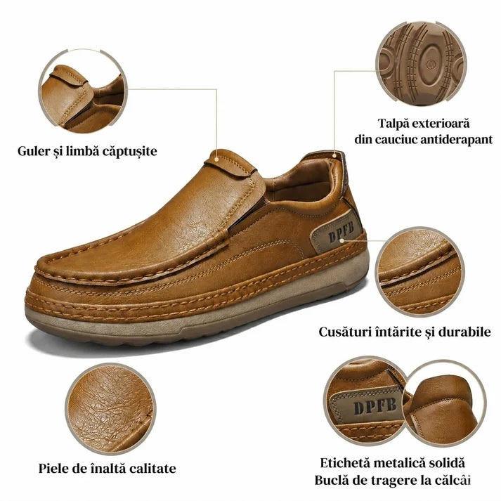 🎁Ultima zi pentru a te bucura de o reducere de 50%, nu o rata! ⏰Fabricați din piele de vițel australiană🐂Suport pentru picioare - ameliorează durerea de picioare✅Impermeabili și antiderapanți, confortabili la mers✅Eleganți și versatili.