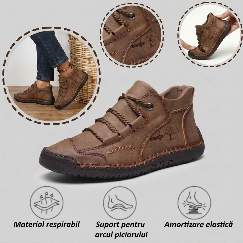 ⏰Reducere de 50% astăzi – Nu ratați ocazia!🐂Pantofi ortopedici din piele de vacă pentru bărbați, impermeabili și antiderapanti,🦶care ameliorează durerile de picioare.