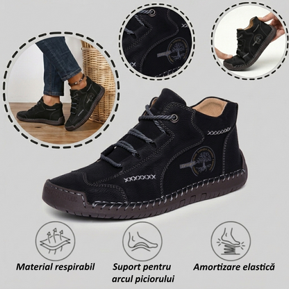 ⏰Reducere de 50% astăzi – Nu ratați ocazia!🐂Pantofi ortopedici din piele de vacă pentru bărbați, impermeabili și antiderapanti,🦶care ameliorează durerile de picioare.