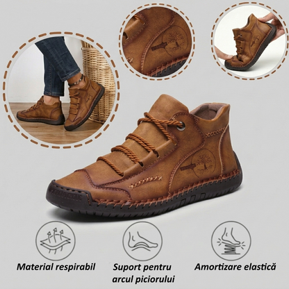 ⏰Reducere de 50% astăzi – Nu ratați ocazia!🐂Pantofi ortopedici din piele de vacă pentru bărbați, impermeabili și antiderapanti,🦶care ameliorează durerile de picioare.