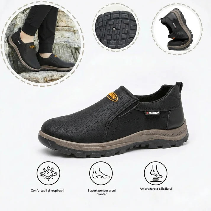 🎁Ultima zi pentru o reducere de 50%, nu ratați! ⏰Fabricate din piele de vițel australiană🐂Suport pentru picioare - ameliorează durerea de picioare✅Cusute manual, impermeabile și antiderapante