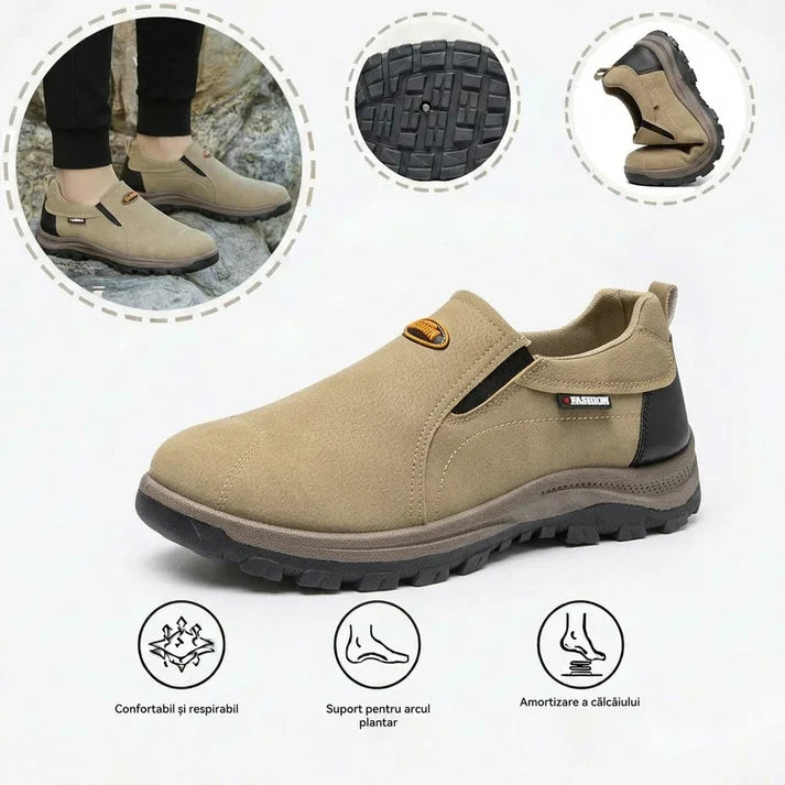 🎁Ultima zi pentru o reducere de 50%, nu ratați! ⏰Fabricate din piele de vițel australiană🐂Suport pentru picioare - ameliorează durerea de picioare✅Cusute manual, impermeabile și antiderapante