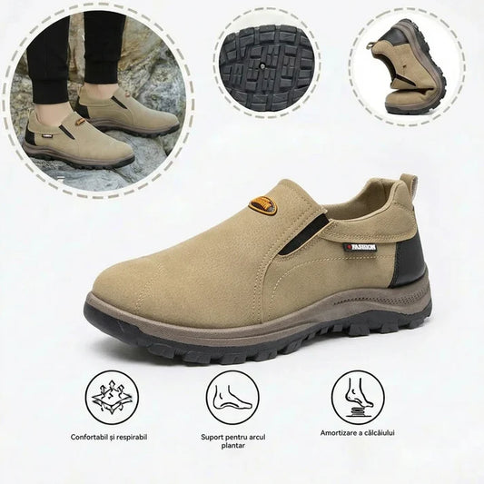 🎁Ultima zi pentru o reducere de 50%, nu ratați! ⏰Fabricate din piele de vițel australiană🐂Suport pentru picioare - ameliorează durerea de picioare✅Cusute manual, impermeabile și antiderapante