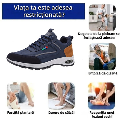 🎁Ultima zi pentru o reducere de 50%, nu ratați! ⏰Fabricate din piele de vițel australiană🐂Suport pentru picioare - ameliorează durerea de picioare✅Cusute manual, impermeabile și antiderapante