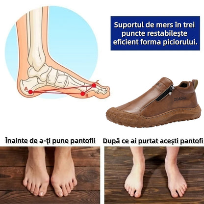 🎁Ultima zi pentru o reducere de 50%, nu ratați! ⏰Fabricate din piele de vițel australiană🐂Suport pentru picioare - ameliorează durerea de picioare✅Cusute manual, impermeabile și antiderapante