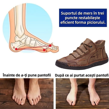 ⏰Reducere de 50% astăzi – Nu ratați ocazia!🐂Pantofi ortopedici din piele de vacă pentru bărbați, impermeabili și antiderapanti,🦶care ameliorează durerile de picioare.