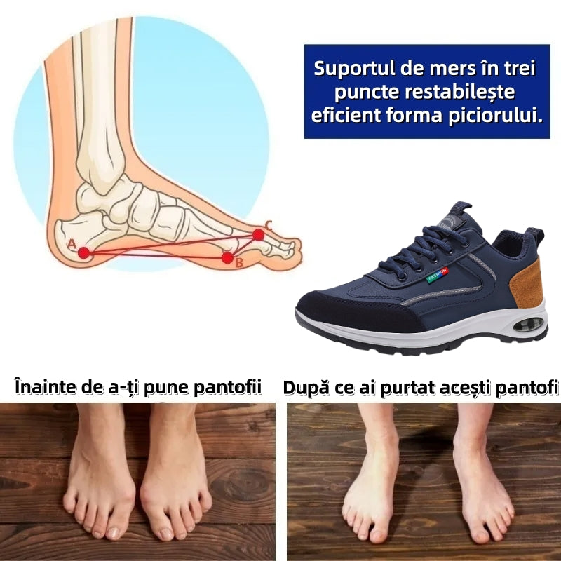 🎁Ultima zi pentru o reducere de 50%, nu ratați! ⏰Fabricate din piele de vițel australiană🐂Suport pentru picioare - ameliorează durerea de picioare✅Cusute manual, impermeabile și antiderapante