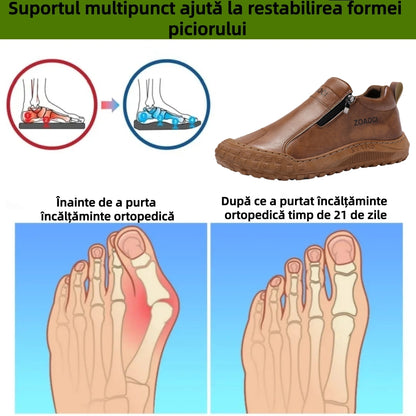 🎁Ultima zi pentru o reducere de 50%, nu ratați! ⏰Fabricate din piele de vițel australiană🐂Suport pentru picioare - ameliorează durerea de picioare✅Cusute manual, impermeabile și antiderapante